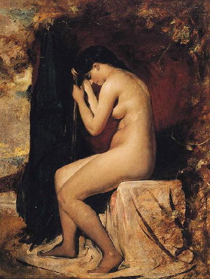 William Etty Seated Female Nude Germany oil painting art